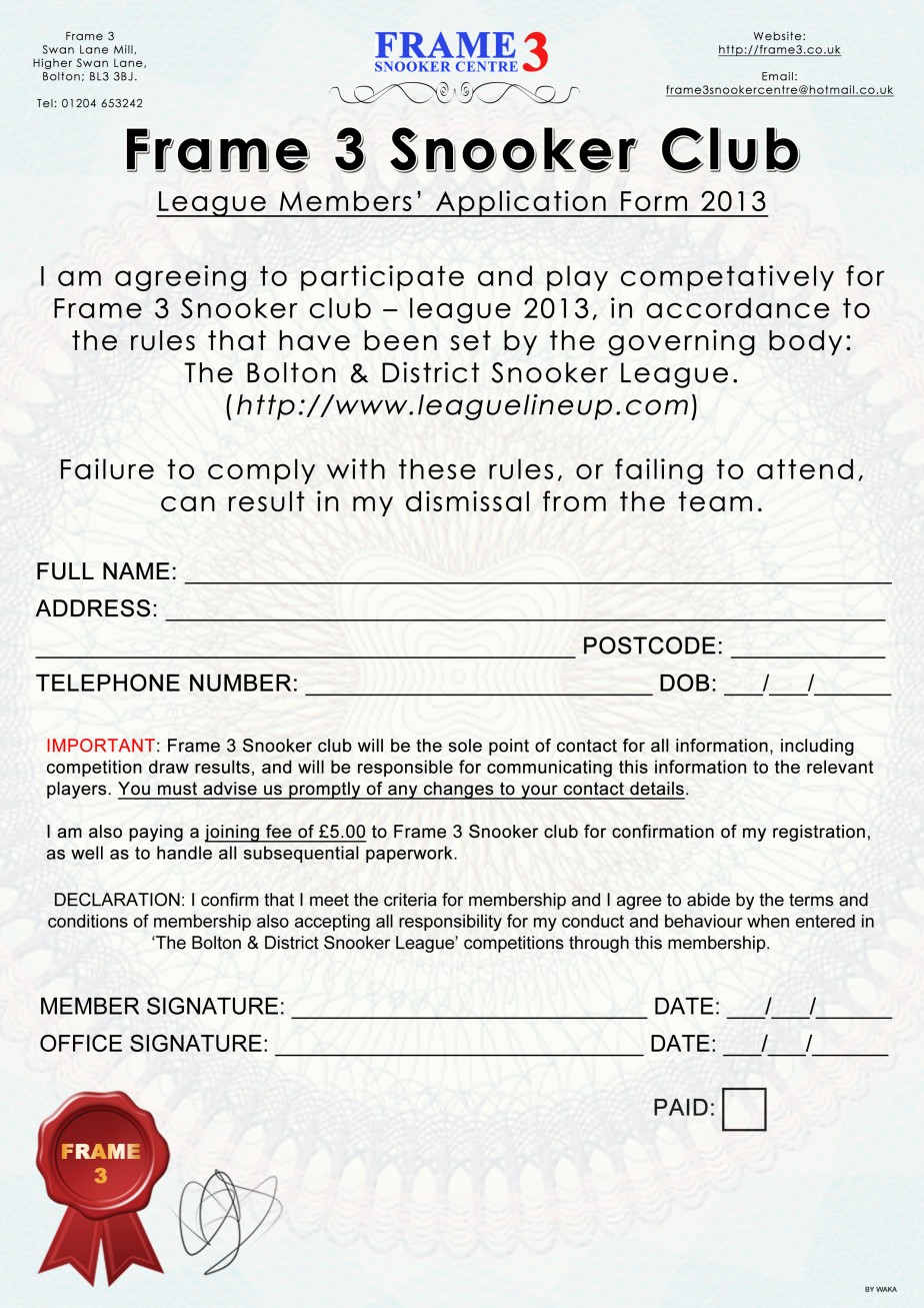 league form